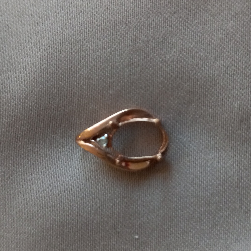 10K Rose Gold w Diamond Pendant Casting.